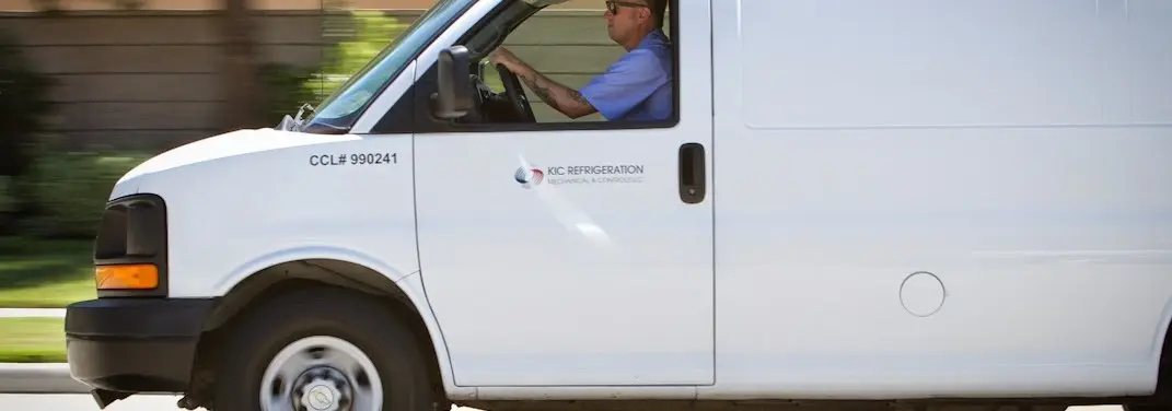 KIC Refrigeration service vehicle serving South Ogden area